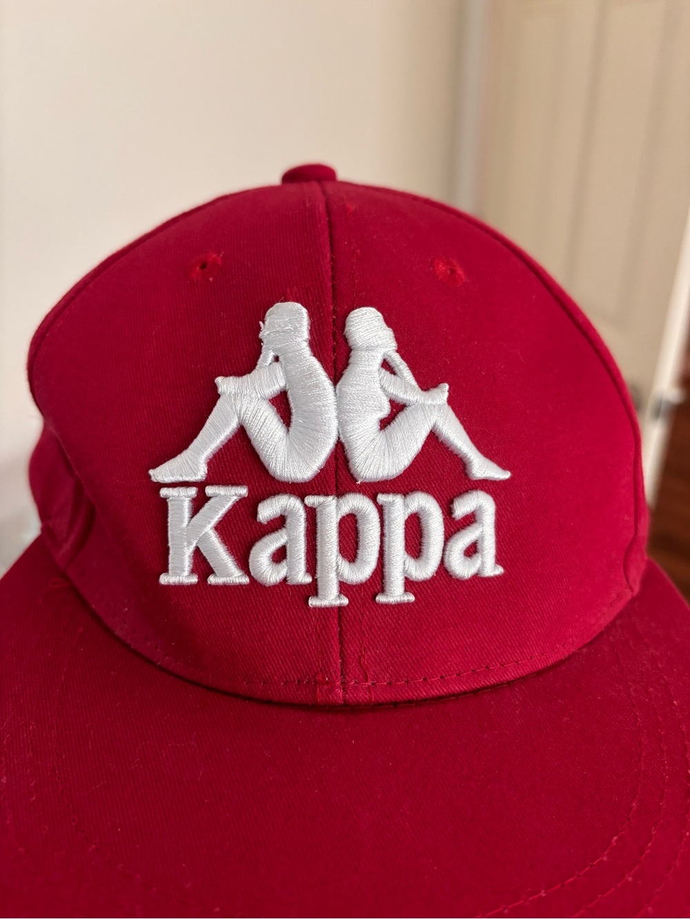 Kappa Red Cap with White Embroidered Logo